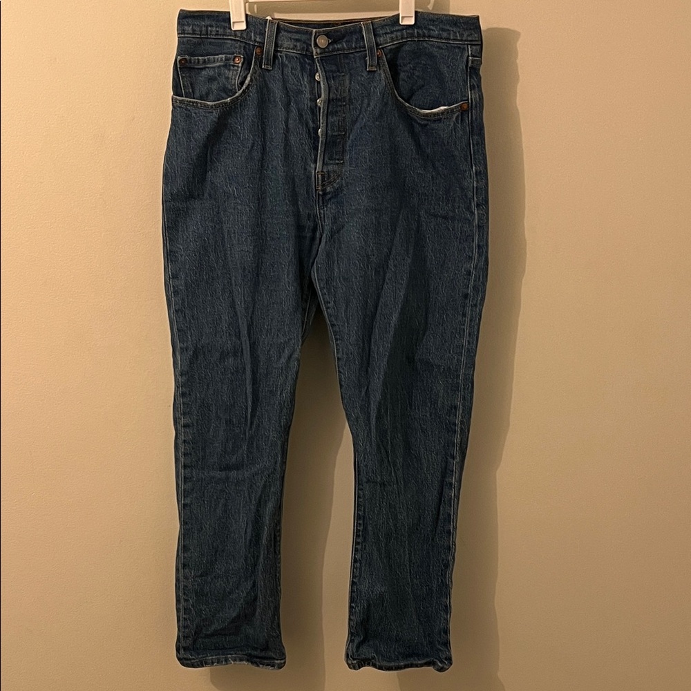 Levi’s Classic Cropped Blue Denim Jeans 501 - 29x28